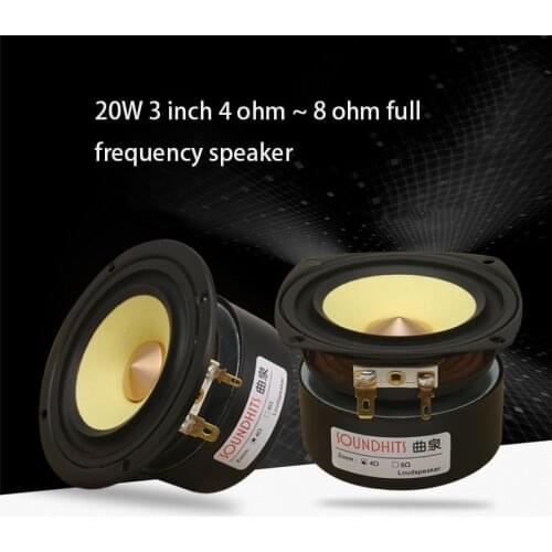 15 30W 3 Inch Speaker 4ohm~8ohm Fever Full Range Speaker Hifi Home Audio Amplifier Speaker 89dB 3dB Car Audio Modified Speaker