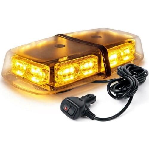 36 LED Strobe Light Beacon Rooftop Flash Light Emergency Warning Car Emergency Light Yellow/Amber Stroboscopes For Auto 12v