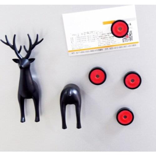 3D Resin Animal Fridge Magnets Cartoon DIY Sausage Dog Deer Magnetic Sticker Kitchen Message Board Home Decoration Accessories