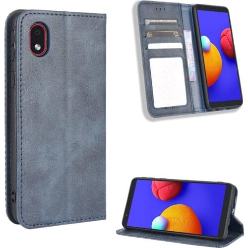 For Samsung A01 Core Case Premium Leather Wallet Leather Flip Case For Samsung Galaxy A01 Core A01COre Case 5.3"