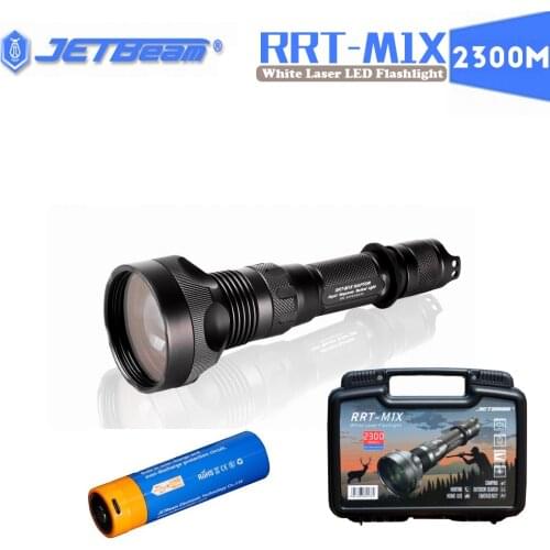 JetBeam RRT-M1X White Laser LED Flashlight Hunting Flashlight 21700 Laser Tactical Flashlight Max 2300M Throw Light Camping Lamp