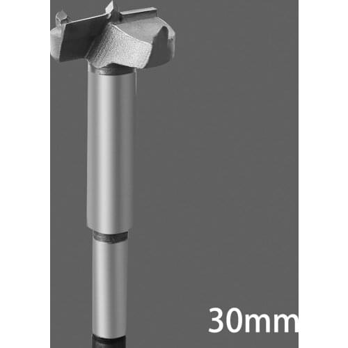 HOEN 30mm Forstner Wood Drill Bit Hinge Hole Saw Cutter Forstner Auger Drill Bits Steel Carbon Rotary Hand Tool Woodworking