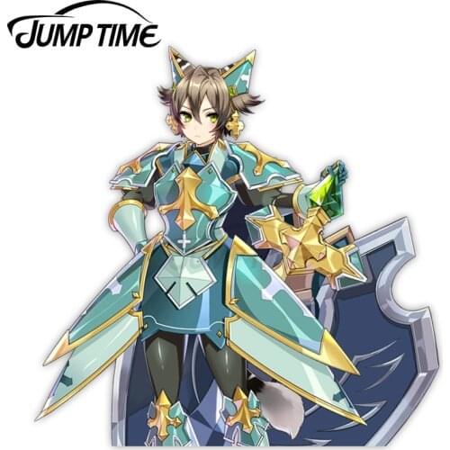 JumpTime 13 x 11.2cm Epic Seven Sticker Armin Weatherproof Anime Car Decal 3D Car Stickers JDM Vinyl Car Window Wiper Decal