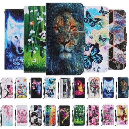 Huawei Y5 Lite 2018 Cute Flip Case sFor Huawei Y5 Lite 2018 DRA-LX5 Y 5 Y6 2018 2019 Y6P Y8P Y5P Y7P Etui Leather Wallet Cover