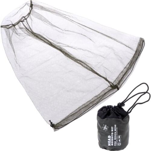 Mosquito Bee Insect Mesh Head Face Protector Fishing Hunting Net Hat Mask Caps