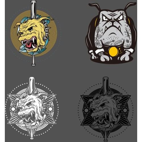 Cartoon Cute Dog Pattern On Clothes Applique Decor Heat Vinyl Ironing Stickers Decor For Clothes Applique Heat Transfer