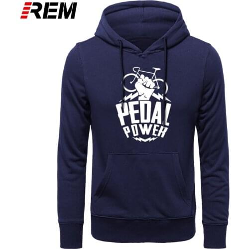 REM Pedal Power Biker Men LONG Sleeve Cotton Man Tops Hoodies, Sweatshirts