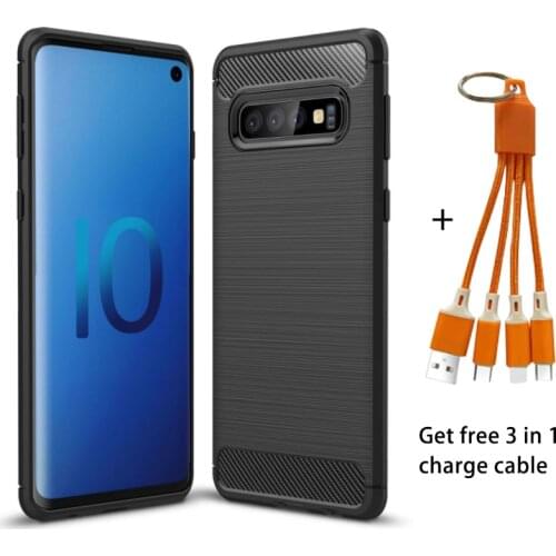 New phone case for galaxy s10 soft tpu back cover for samsung s10 plus matte silicone thin protective case for galaxy s10 lite