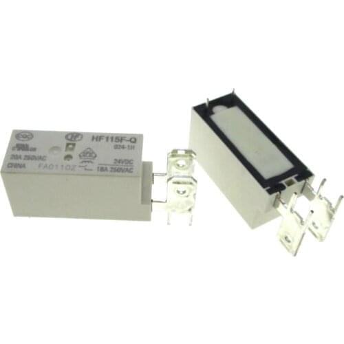 NEW relay HF115F-Q-024-1H HF115F-Q 024-1H JQX-115F-Q 024-1H 20a 250vac 24VDC DC24V 24V relay