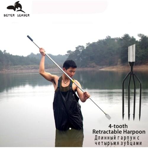 ORJD Telescopic Spearfishing Spears And Hunting Underwater Fishing Harpoon Diving Gun Harpoons Aluminum Gaff Hook Fishing