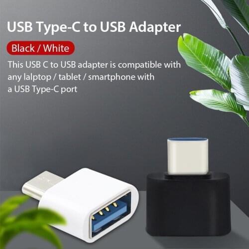 OTG USB Type C Adapter Type-C To USB Adapter Charger Cable For Laptop Tablet Smart Phone With USB Type-C Port Drop Shipping