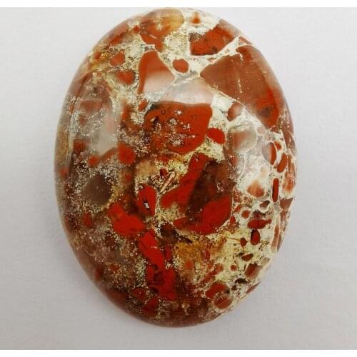 40x30MM Breciated Jasp Stone Oval Cabochon CAB GEM Jewelry Making 1PCS H094