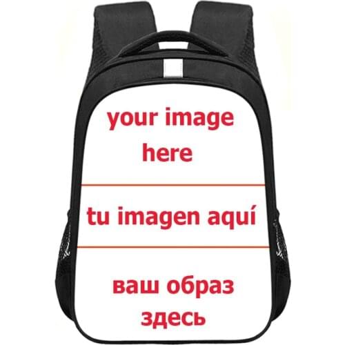 Customize The Image Logo Name Backpack Women Men Travel Bag Children School Bags for Teenager Boys Girls Daypack Kids Bookbag