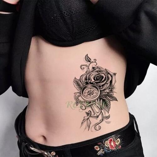 Waterproof Temporary Tattoo Sticker Anchor big size fake tatto flash tatoo tatouage temporaire body art for women girl men