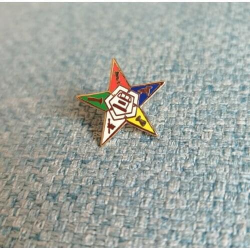 10PCS 3/4" Chapter Eastern Star Lapel Pin