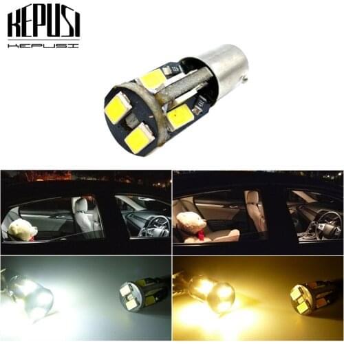1x T11 ba9s 5630 led canbus lamp Error Free T4W h6W LED interior Reading Lights Car Light Source White 6000K 12v