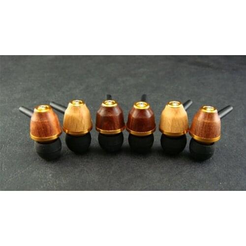 10mm red Macassar Ebony beech wood rosewood earphone housing