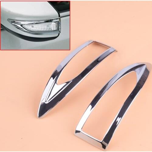 Car 2Pcs Chrome Side Door Rearview Mirror Stripe Molding Trim Fit for Nissan Teana Altima 2013 2014 2015 2016 2017 Waterproof