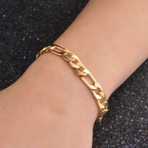 2018 wholesale N925 sterling Silver color fashion jewelry yellow 6mm8mm10mm bracelet cuffs, wholesale jewelry