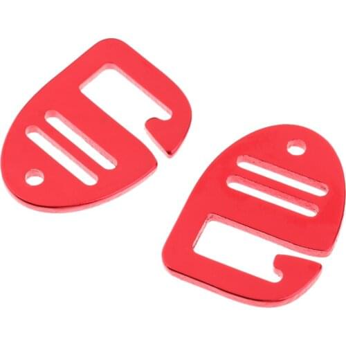 4 Pieces 1 inch G Hook Webbing Buckle for Backpack Strap Webbing 25mm Red and Silver