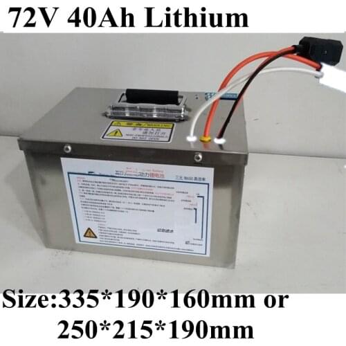 72v 40Ah Li-ion battery Ternary 18650 power lithium battery pack High-rate power Rechargeable Electric car electric motorcycle