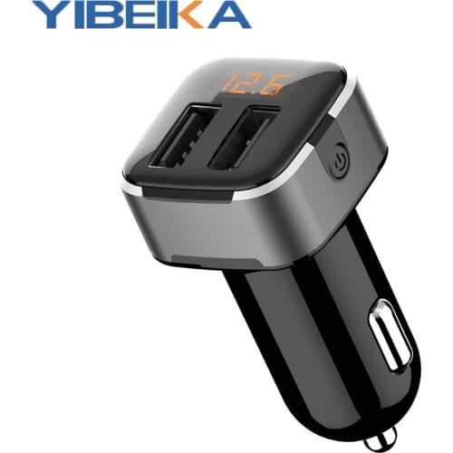 Car ChargerYIBEIKA18W Dual USB Quick Charger QC 3.0 for iPhone USB Type C PD Quick Charger for Mobile Phone Fast Charger for Car