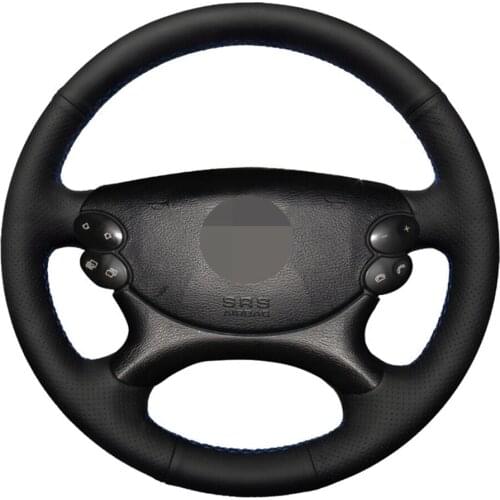 Car Steering Wheel Cover Black Artificial Leather For Mercedes Benz E-Class W211 E230 E280 E350 CLS-Class CLS350 CLS500