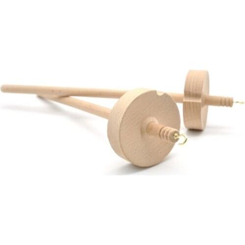 Wood Drop Spindle Top Hand Whorl Spin Tool Craft Sewing Accessories for Beginner R7RC