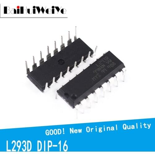 10pcs/lot L293D L293 293 DIP-16 Stepper Driver Motor Driver Drive New Original IC amplifier chip Good Quality Chipset DIP16
