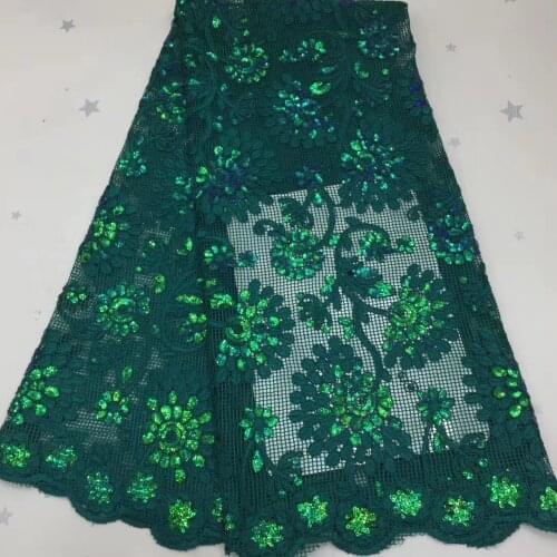 Sequined French Tulle Lace Fabric 2021 High Quality African Lace Fabric Latest Evening Lace Fabric D41721