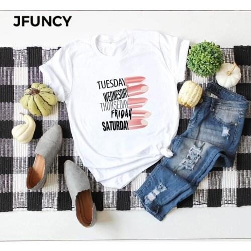 JFUNCY Women Summer T-shirts Loose Cotton Casual Plus Size Short Sleeve Female T-shirt Fashion T Shirt