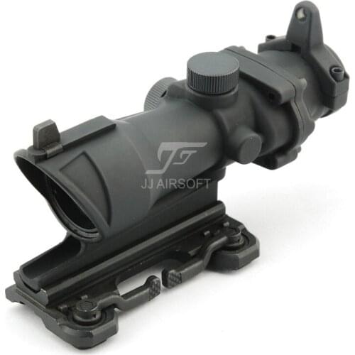 JJ Airsoft ACOG Style 4x32 Scope with QD Mount (Black/Tan) FREE SHIPPING