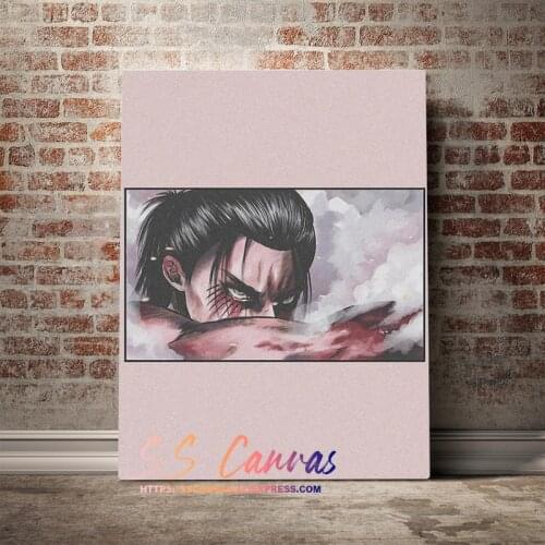 Eren Jaeger Final Season Anime Canvas Shingeki no Kyojin Painting Home Decor Wall Art Pictures Bedroom Decoration Prints Poster