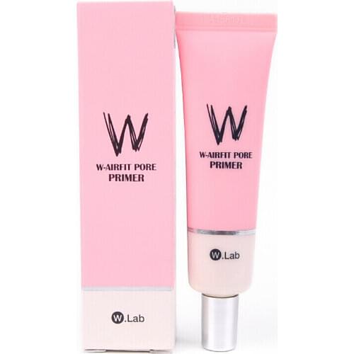W-Airfit Pore Concealer Primer Cream Foundation Oil Control Base Makeup Pores Invisible Smooth Korea Skin Care Cosmetic
