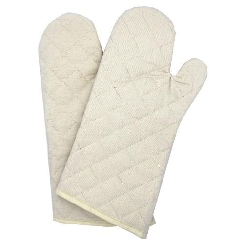 Cream Oven Gloves Single Long (33cm) 428313647