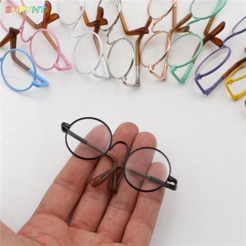 Round-Shaped Round Glasses Colorful Glasses Sunglasses Suitable For Doll Approx. 6.5cm/ 2.56inch Doll Eye Glasses