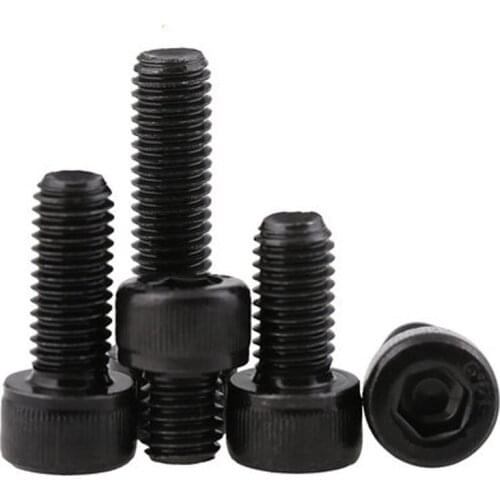 M3 inner diameter 12.9 grade Full thread hexagon socket screw bolt Length 3mm-16mm black
