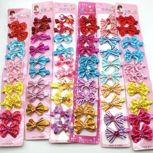 New Childrens Cut Shiny Princess Bow Headdress Baby Girl Butterfly Hairpin BB Hair Clip Kids Hair Accessories Fashion Barrette