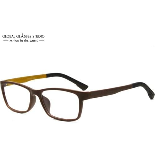 New Men Women Brown Color TR90 Eyeglasses JLB1309-15