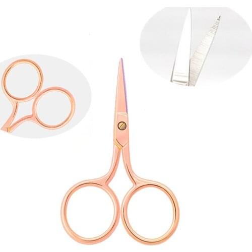 LMDZ 1Pcs Mini Durable Stainless Steel Scissors Extra Small Mini Decorated Style Embroidery Nail Beauty Makeup Sewing Tools