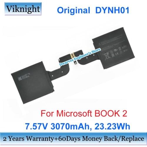 Genuine DYNH01 Battery 7.57V 3070mAh For Microsoft BOOK 2 1793 Surface Book 2 1793 15 Notebook Li-ion Rechargeable Battery Packs