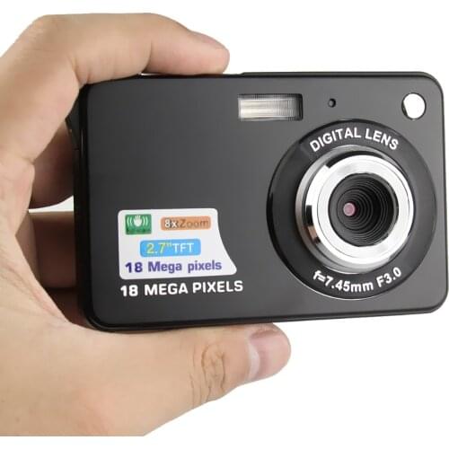 Winait 18Mp Portable Digital Camera HD 720P Mini Cam With 2.7" LCD Display 5.0M CMOS Sensor 8X Digital Zoom Free Ship