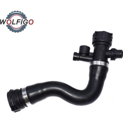 WOLFIGO Top Water Pipe Upper Radiator Coolant Hose for BMW X3 E83 2.0d 2.0i 2.5i 3.0d 3.0i 2007-2010 17123415433
