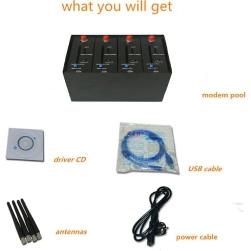 Factory Standard At command usb gsm modem Wavecom 4 port gsm modem ussd stk mobile recharge