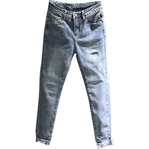 Py1039 2020 spring summer autumn new women fashion casual Denim Pants woman female OL baggy jeans women high waisted jeans