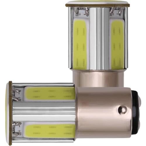 1PCS p21w bay15d ba15s P21/5W 1156 1157 led COB 12v Auto Brake light White red car led Bulbs rear Turn signal lamp parking 12v