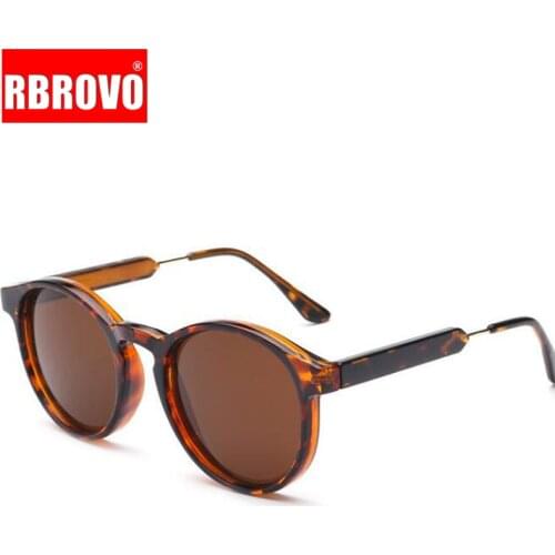 RBROVO 2021 Vintage Round Sunglasses Women/Men Classic Outdoor Oculos De Sol Gafas UV400 Brand Designer Driving Sun Glasses