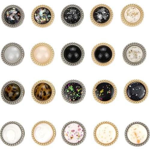 5 pcs metal buttons grade fur coat suit jacket tall Sew alloy buttons M-04