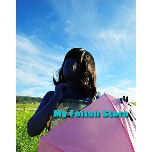 AL911) Custom Super Gray-blue Europe imported Spandex Tights Unisex Zentai Suit Fetish Costume Halloween Party Costume