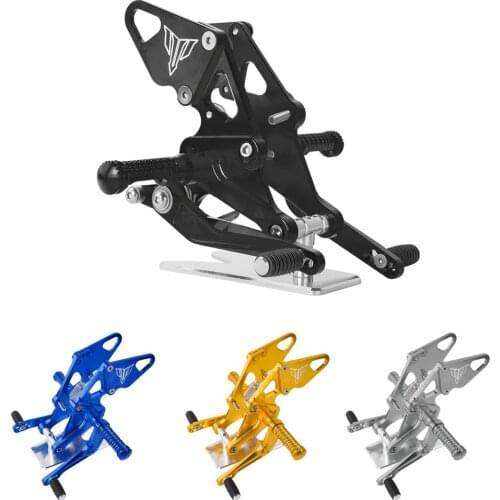 CNC Aluminum Billet Adjustable Rearsets Rear Set Foot Peg For Yamaha MT07 FZ07 MT-07 FZ-07 2013 14 15 2016 2017 2018 2019 2020